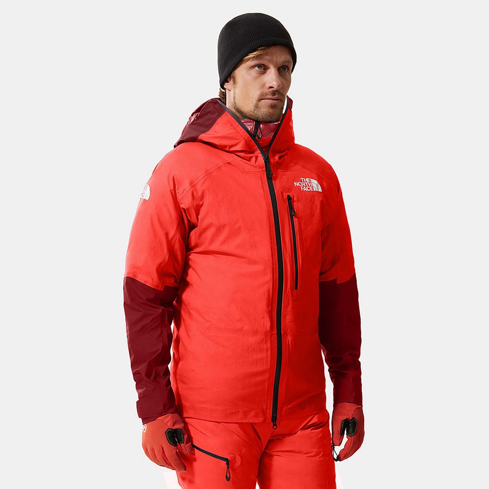 The North Face Insulated Jacket Mens Australia - The North Face Amk L5 Futurelight™ Orange / Red Mou